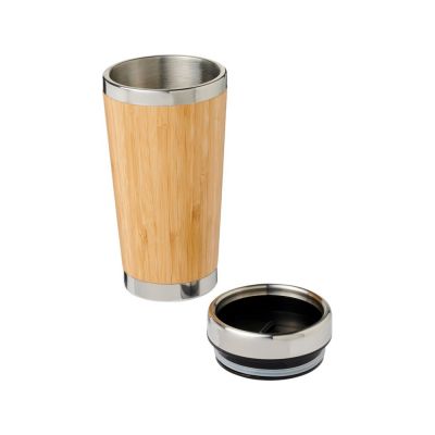 Стакан Bambus с бамбуковой наружной отделкой 450 мл, коричневый-3