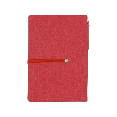 Блокнот А6 Write and stick с ручкой и набором стикеров, красный-6