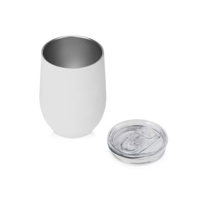 Термокружка Sense Gum, soft-touch, непротекаемая крышка, 370мл, белый-1