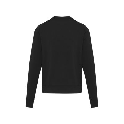 Yukon унисекс интерлок спортивный свитер с круглым вырезом - Сплошной черный-2