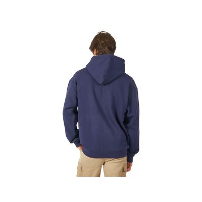 Толстовка с капюшоном оверсайз Berlin унисекс, темно-синий-4