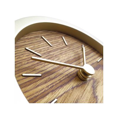 Часы настенные Gracie XS, натуральные с золотистым-7