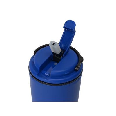 Стакан-тамблер Parma со встроенной трубочкой, 350 мл, цвет синий-4