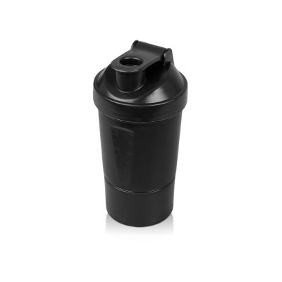 Шейкер для спортивного питания Level Up, черный-0