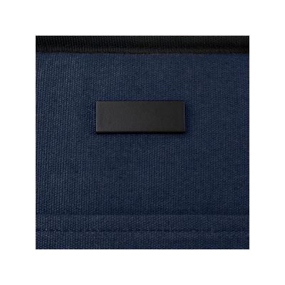 Пищевая сумка-холодильник Joey из брезента, переработанного по стандарту GRS, объемом 6 л на 9 банок, темно-синий-4