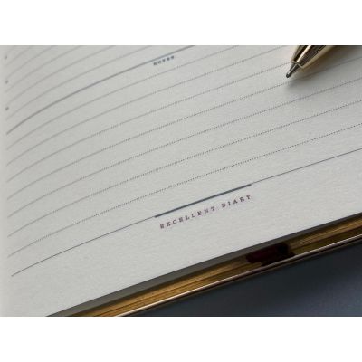 Ежедневник недатированный A5 Chelsea, черный (золотистый кант и срез)-10