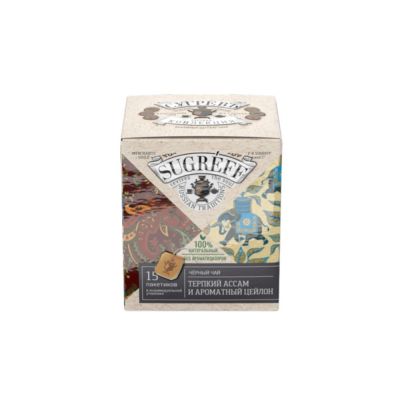 Черный чай Терпкий Ассам и ароматный Цейлон в индивидуальном саше конверте, 15 пакетиков-1