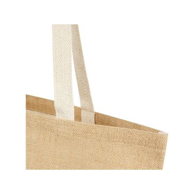 Эко-сумка Juta 12 л из джута плотностью 300 г/м2, белый-2