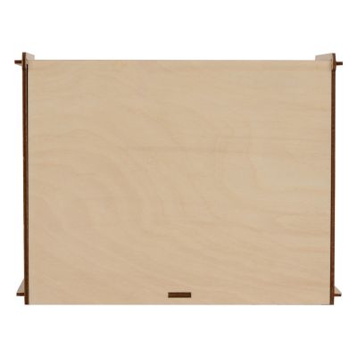 Деревянная коробка для гирлянды с наполнителем-стружкой Ларь-2