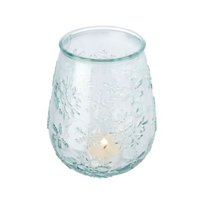 Подставка для чайной свечи Faro из переработанного стекла, прозрачный-3