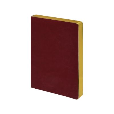 Ежедневник недатированный А5 Megapolis Nebraska Flex, бордовый с золотым обрезом-0