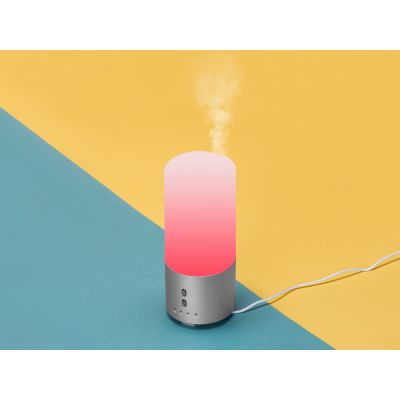 Увлажнитель воздуха с подсветкой Breathe, белый/серебристый-4