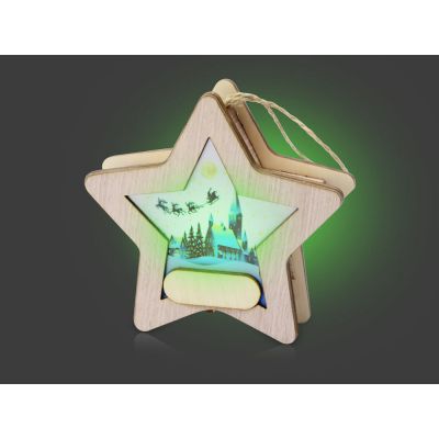 Подвеска с подсветкой, звезда-4