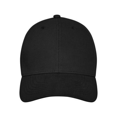 Бейсболка Davis, 6 панелей, черный-1