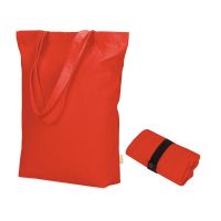 Сумка Fixy из переработанного хлопка с фиксирующей эластичной лентой, красный