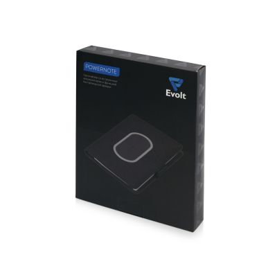 Органайзер с беспроводной зарядкой 5000 mAh Powernote, темно-серый-14