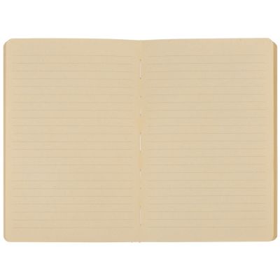 Блокнот А5 из переработанного тростника и RPET Adiantum, 80 листов, гибкая обложка, красный-5