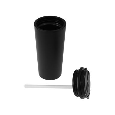 Термокружка с трубочкой Moment Straw, 350 мл, черный-5
