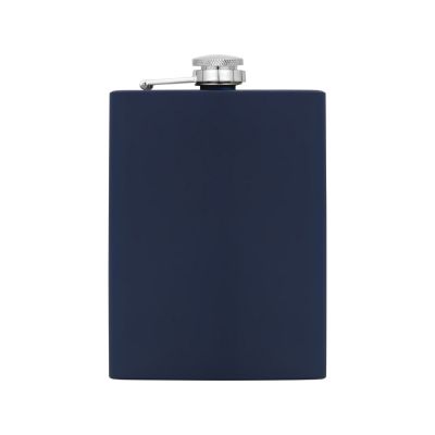 Фляжка 240 мл Remarque soft touch, 304 сталь, синий (Р)-3