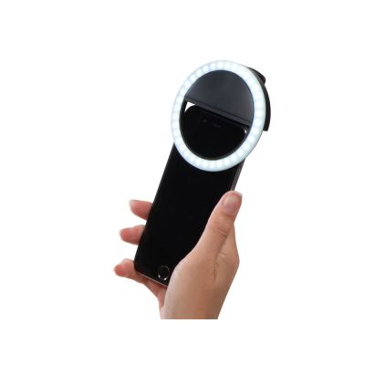 Световое кольцо для селфи Glitter, черный-0