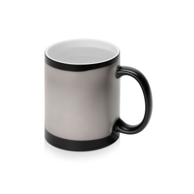 Кружка-хамелеон Magic матовая, черный/белый-4