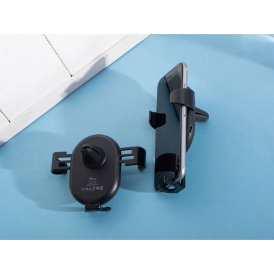 Автомобильное беспроводное зарядное устройство Mobi, 5 Вт, черный-9