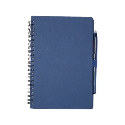 Slate многоразовый набор из блокнота в мягкой обложке и ручки - Темно - синий-1