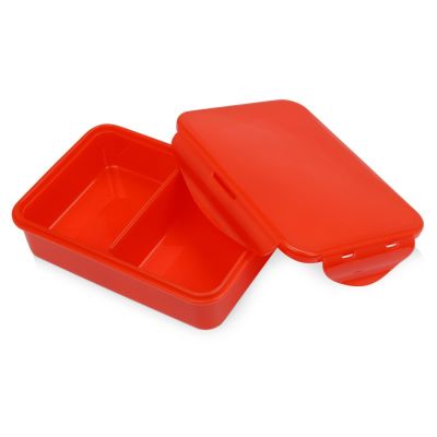 Герметичный ланч-бокс Foody с двумя секциями, 650мл, красный-2