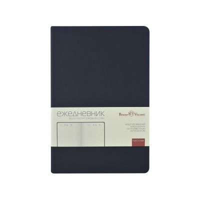 Ежедневник А5 Megapolis Color New soft-touch, темно-синий navy-1