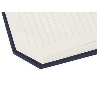 Блокнот А5 в гибкой обложке Chaplin, синий-9