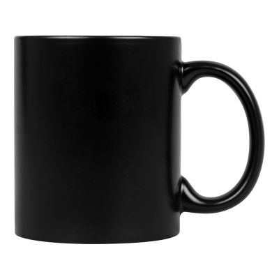 Кружка с покрытием для гравировки Subcolor BLK, черный/белый-2