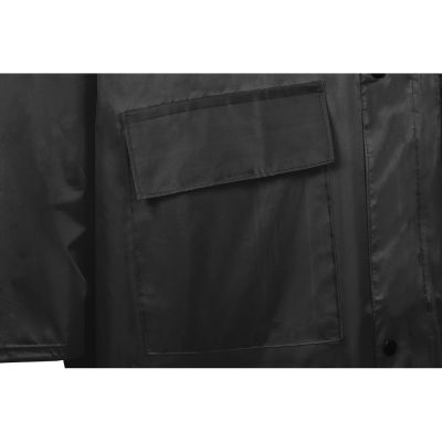 Длинный дождевик Lanai из полиэстера со светоотражающей тесьмой, черный-7