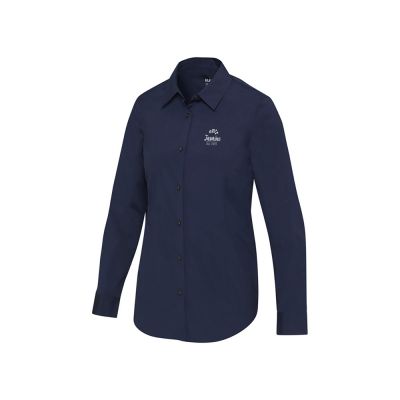 Carnelian женская рубашка из поплина - Navy Blue-4