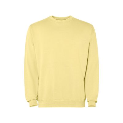 Свитшот Jaya унисекс, солнечно-желтый выстиранный WASHED-0