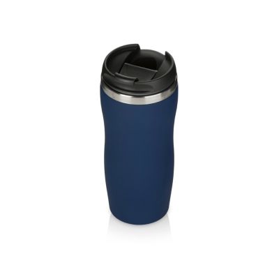 Термокружка Double wall mug C1, soft touch, 350 мл, темно-синий-0