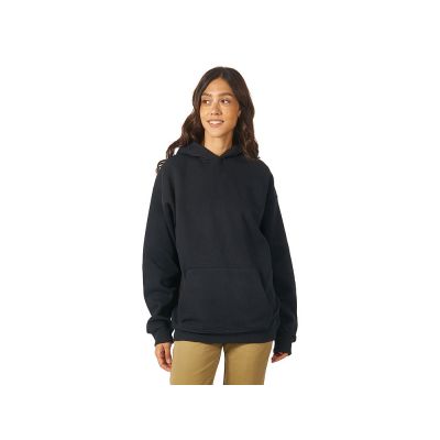 Толстовка с капюшоном оверсайз Berlin унисекс, черный-2