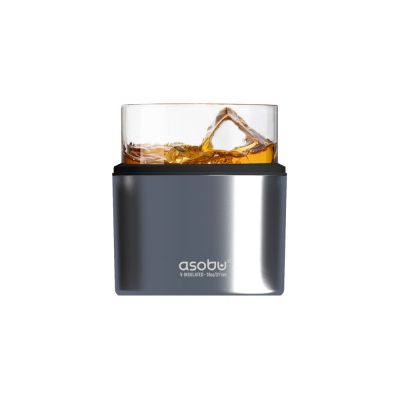 Тумблер для виски WHISKEY KUZIE, серебристый-0