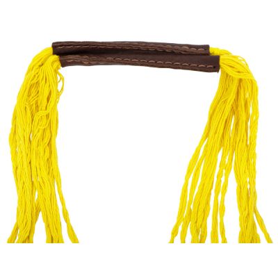 Авоська Dream L наплечная 25 литров с кожаными ручками, желтый-1