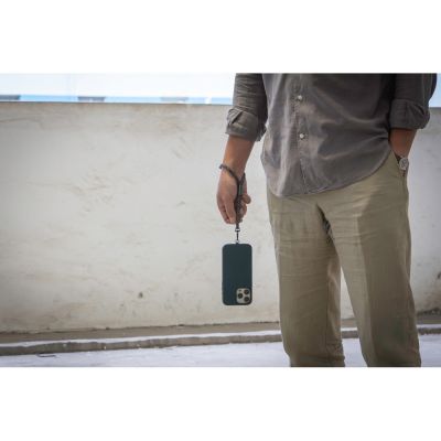 Ремешок-держатель для телефона на запястье Lany Wristband Eco, серый-7