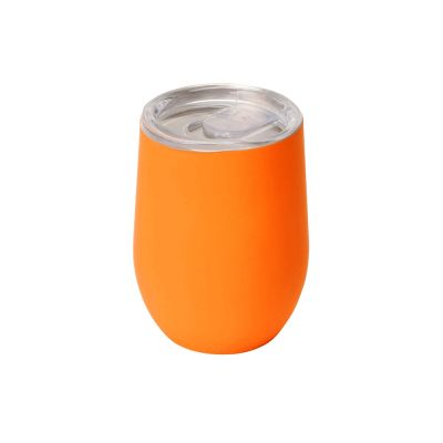 Подарочный набор c блокнотом C2, ручкой и термокружкой, оранжевый-5