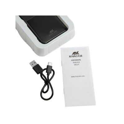 RIVACASE VA2571 (20000 мАч) QC/PD внешний аккумулятор, черный 12/24-17