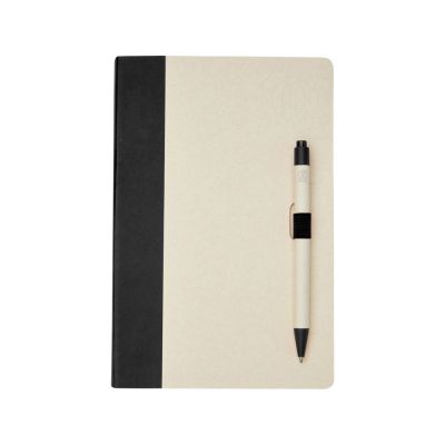 Блокнот размером A5 и шариковая ручка Dairy Dream, черный-1