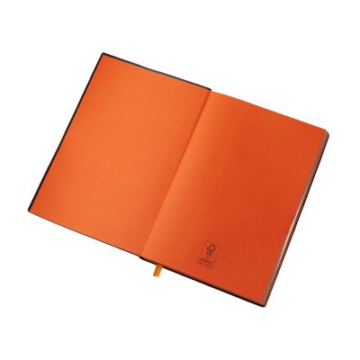 Блокнот C1 софт-тач, гибкая обложка, 128 листов, оранжевый-2