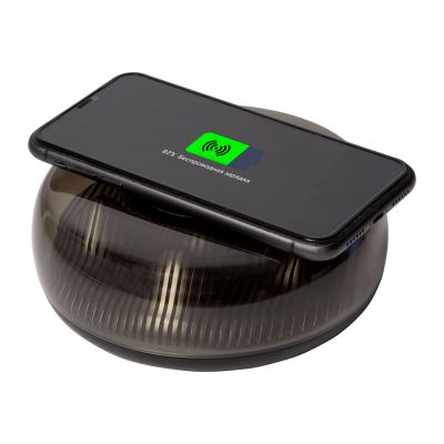 Ночник с беспроводной зарядкой Ember, 15 Вт, черный-3