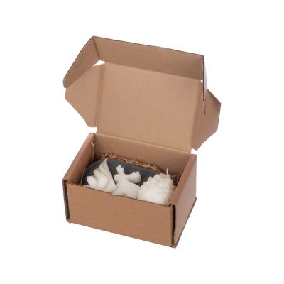 Свечи на подставке Олень, шишка, елочка-7