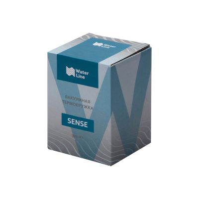 Вакуумная термокружка Sense, непротекаемая крышка, серый-5