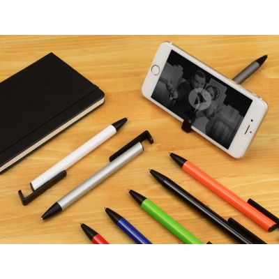 Ручка-подставка шариковая Кипер Металл, белый-5