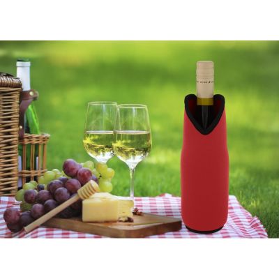 Noun Держатель-руква для бутылки с вином из переработанного неопрена, красный-5