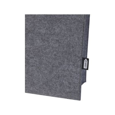 Эко-сумка фетровая Felta с широким дном , серый-4