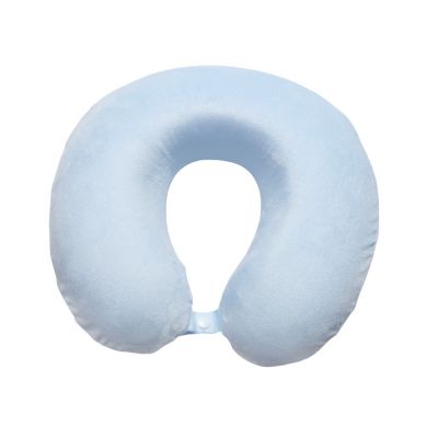 Подушка Basic из микрофибры с эффектом памяти U-shape, небесно голубой NEW-1
